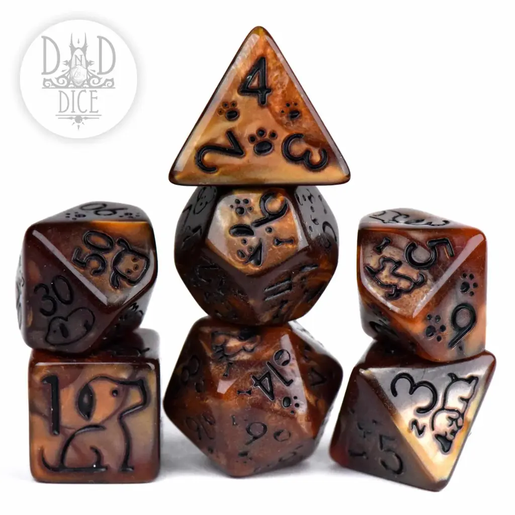 King of Crits: Kingdom of Ash 7 Dice Set