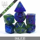 King of Crits: Biolumin Glow in the Dark 7 Dice Set