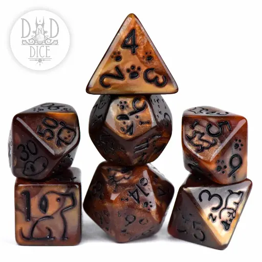 King of Crits: Kingdom of Ash 7 Dice Set