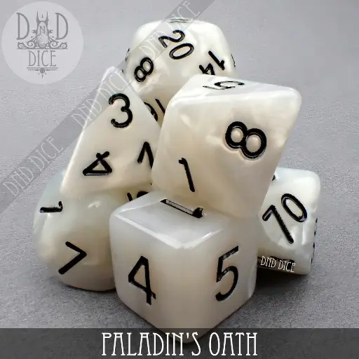 King of Crits: Holy Order 7 Dice Set